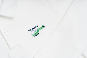 Gregory Polo: Hand Embroidered Helicopter, Sample Size 4T