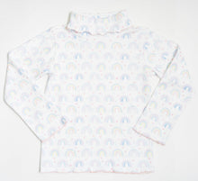 Load image into Gallery viewer, Girl Turtleneck: Rainbows, Sample Size 4T
