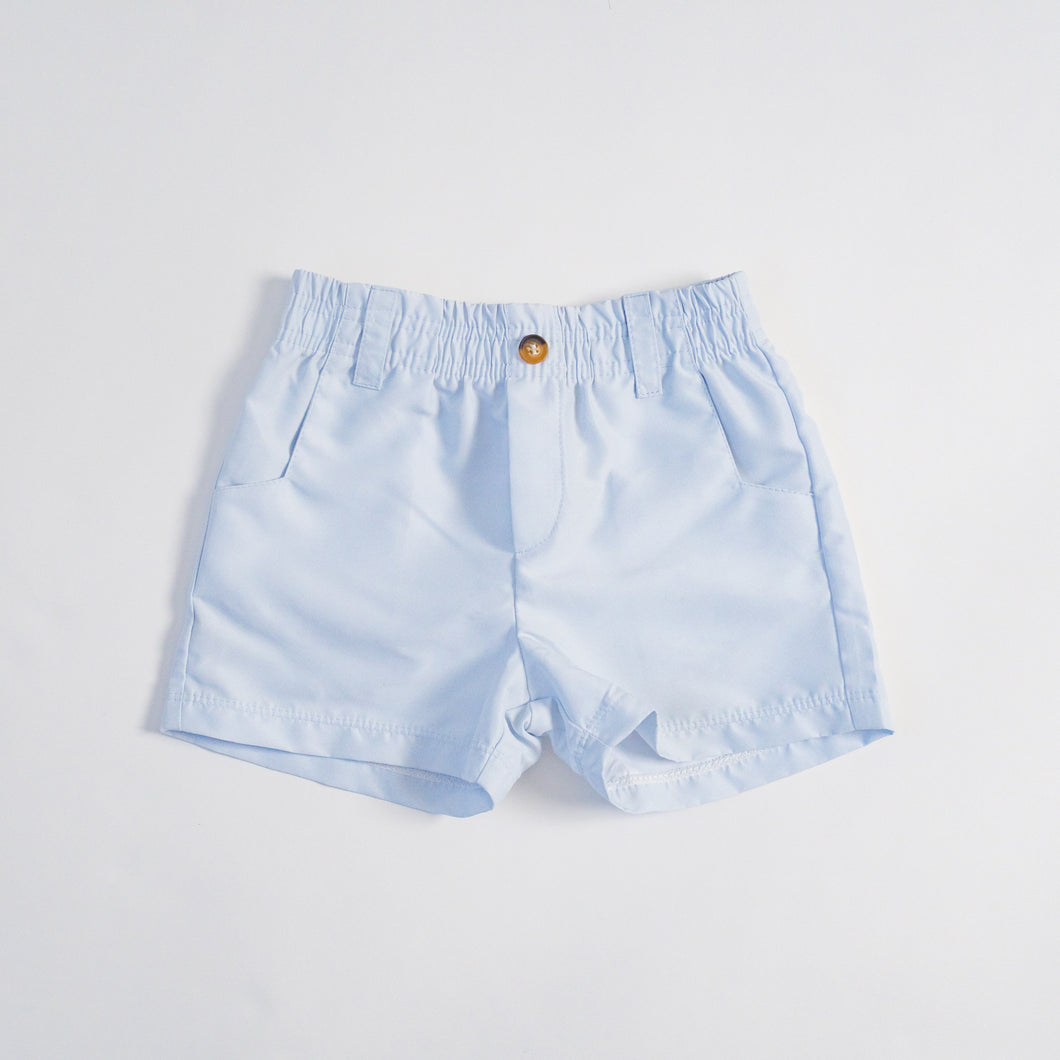 Stu Slicker Shorts: Light Grey, Sample Size 4T