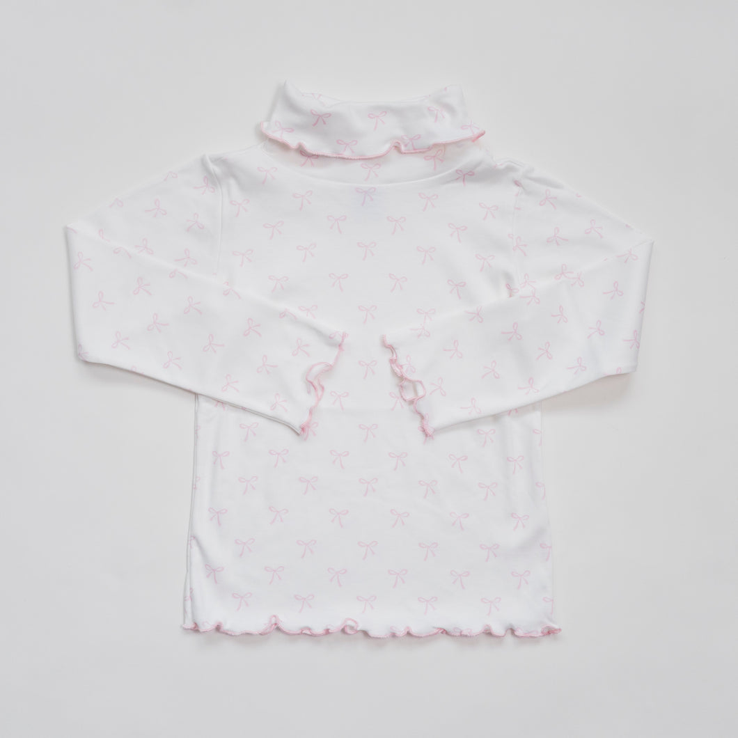 Girl Turtleneck: Bows, Sample Size 4T