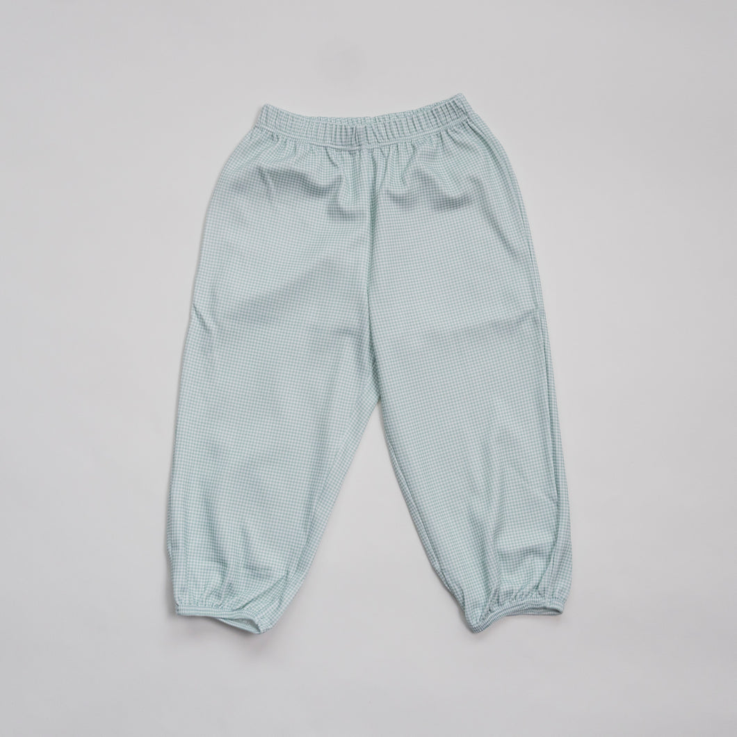 Boy Play Pant: Celery Gingham