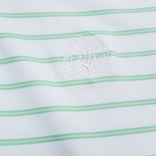 Load image into Gallery viewer, Gregory Polo: Aqua with Green Stripe
