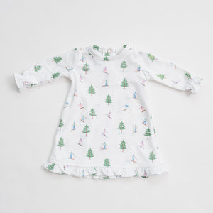 Snowy Skiers DOLL Lounge Dress