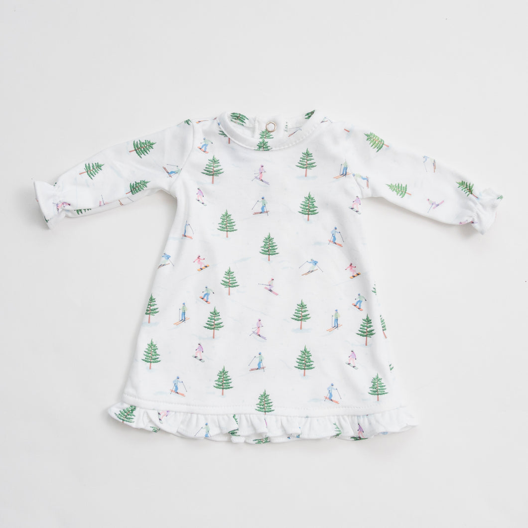 Snowy Skiers DOLL Lounge Dress