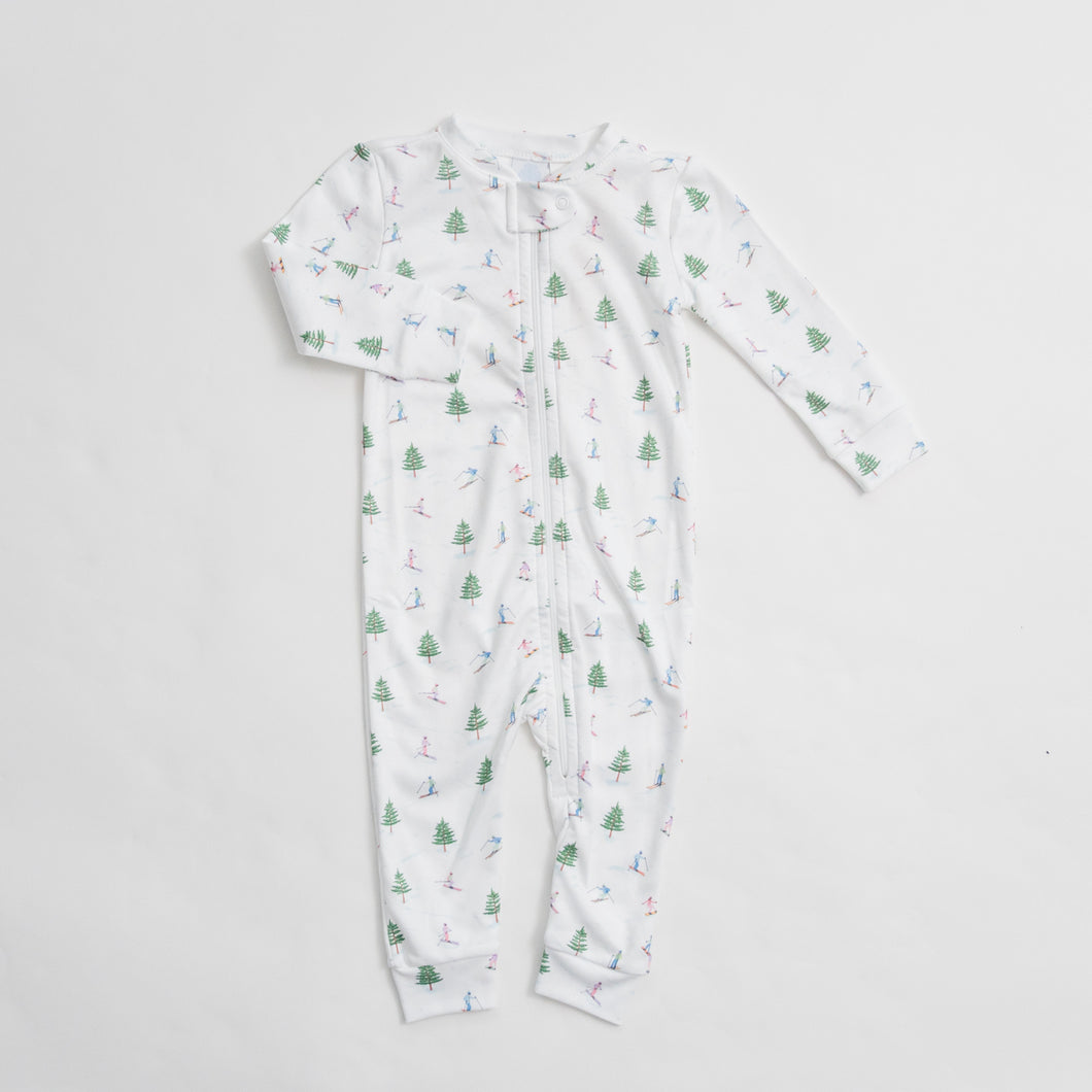 Snowy Skiers One Piece Lounger, Sample Size 12m