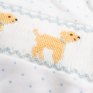 Joseph Smocked Romper, Sample Size 18m