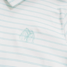 Load image into Gallery viewer, Gregory Polo with Willow Tree: Aqua Tiny Stripe, Sample Size 7
