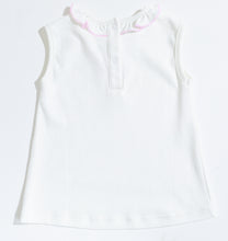 Load image into Gallery viewer, Girls Sleeveless Top with Hand Embroidered Golf Cart
