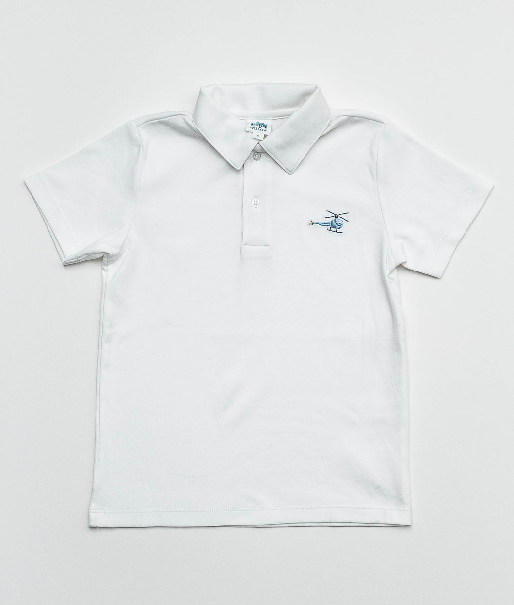 Gregory Polo: White with Helicopter - Size 8